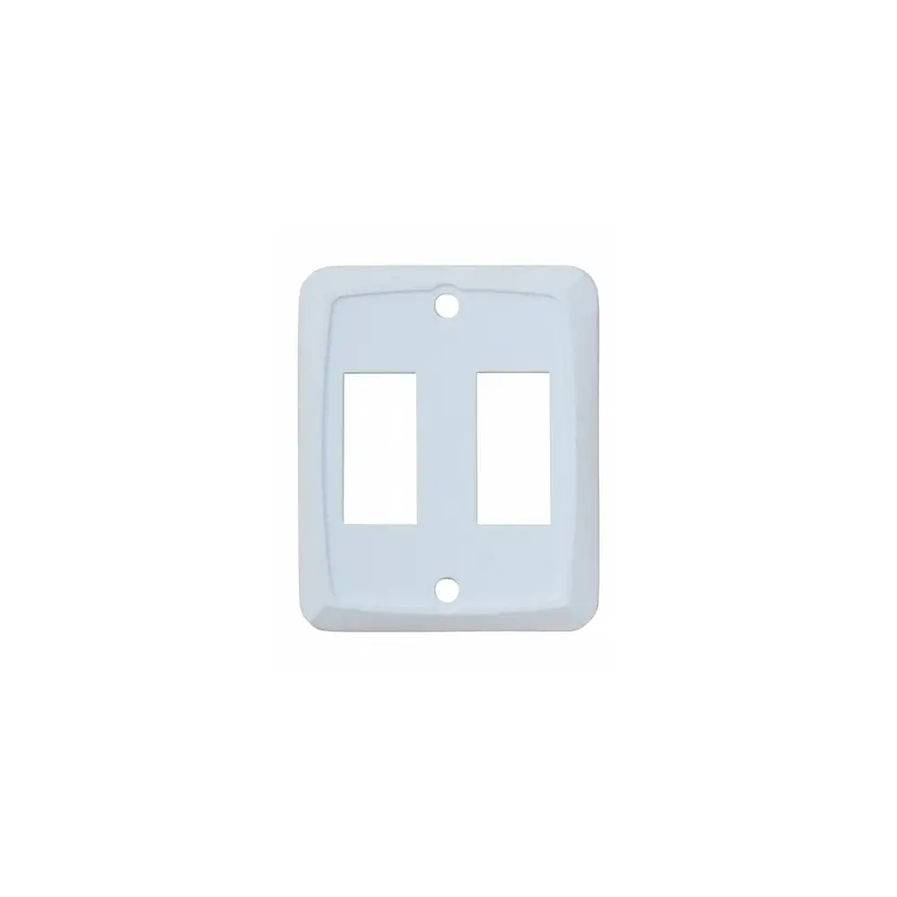 Double Opening White Switch Plate Cover - 2-1/4" W x 2.74" H - VALDG201VP